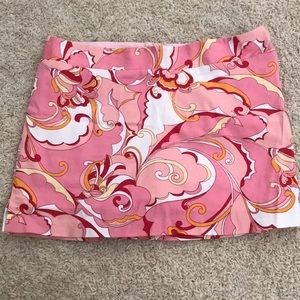 A pattern skort